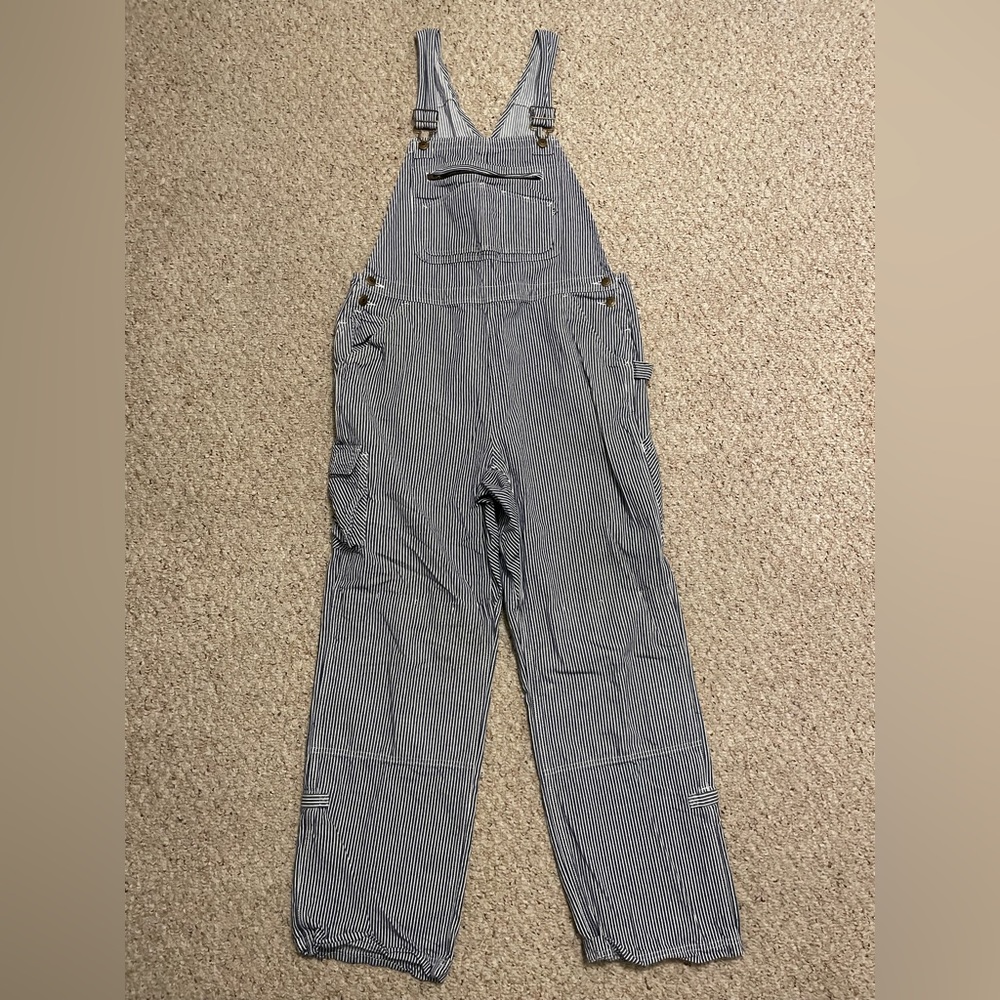 Duluth Trading Pin-Stripe Overalls